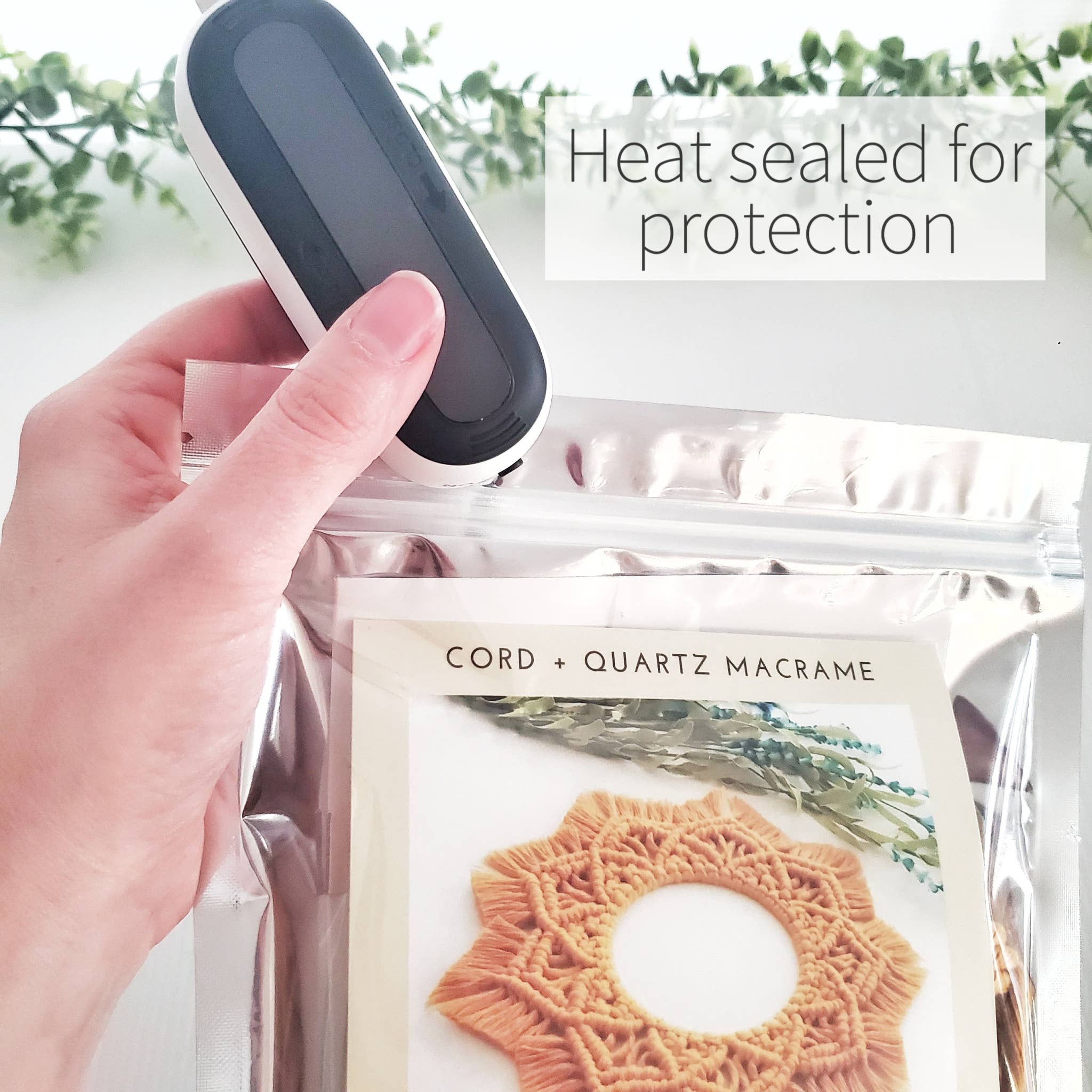 Cord + Quartz - Wholesale Doe-het-zelf-knutselset - Doe-het-zelf macramé mandala wandhanger set2