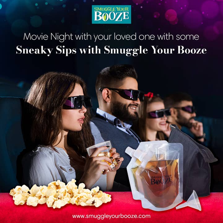 Smuggle Your Booze - Wholesale Flask - 4oz Soft Flasks - 4 pack4