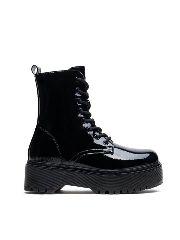 LADY GLORY - Wholesale Combat/Military Boots - Women’s - Women's Patent Leather Boots – Color & Character1