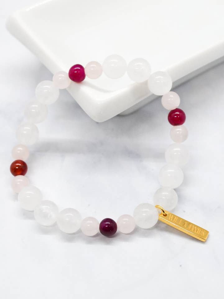 Søsterskab samling 14K plade blandet perle armbånd for engroshandel hos Willa James