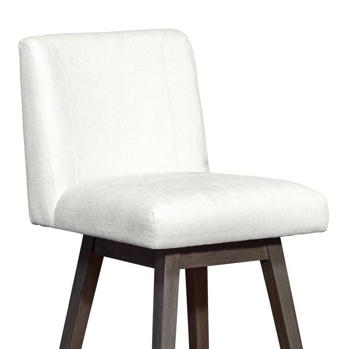 Armen Living - Wholesale Stool - Isabella Modern Upholstered Wood Swivel Barstool65