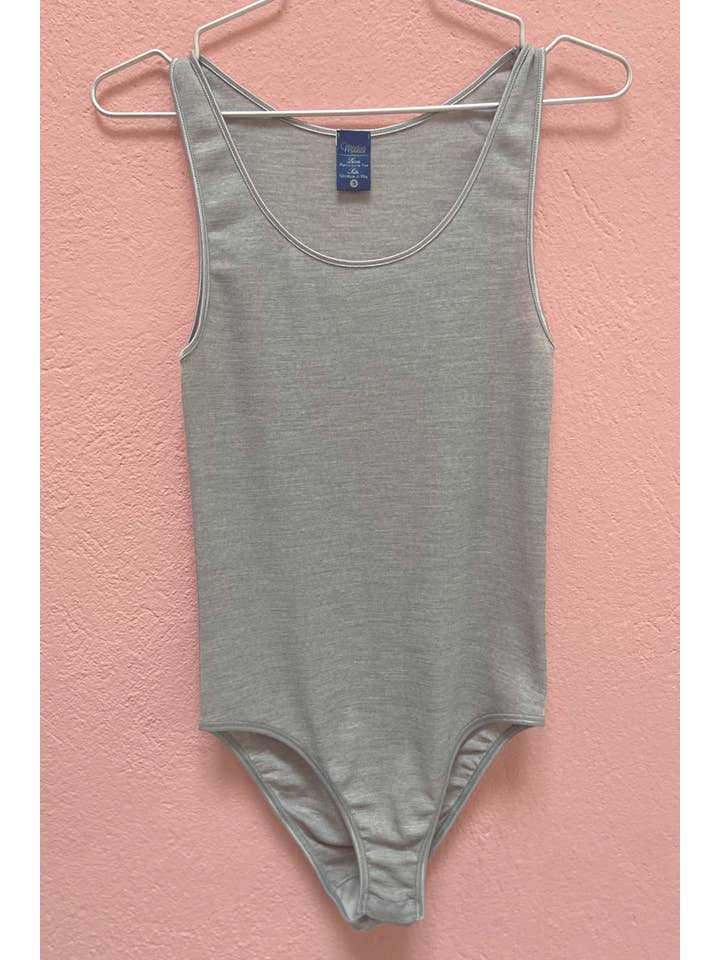 Madiva - Wholesale Lingerie Bodysuit - Women's - Sara Long Shoulder Bodysuit - Wool Silk1