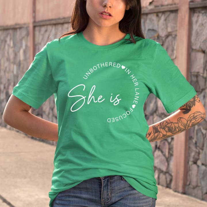 LA Shirt Company - Wholesale T-Shirt (Graphic) - Women's - She Is Unbothered - Bella Canvas2