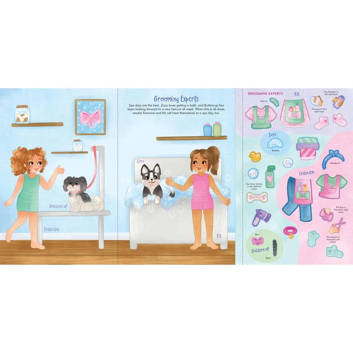 Peter Pauper Press, inc. – wholesale Sticker – Child & baby – Puppies Sticker Doll Dress-Up Book2