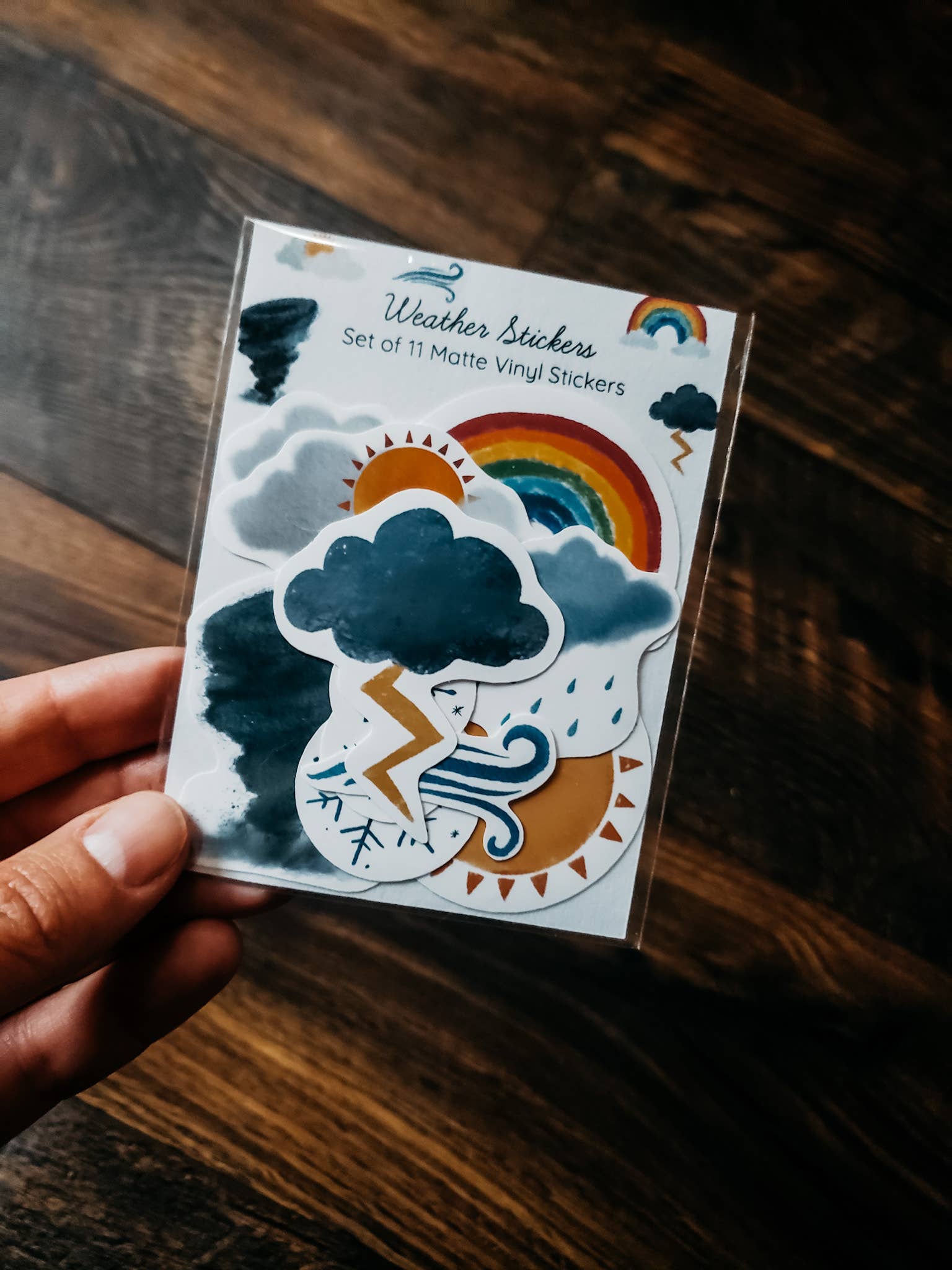 Stephanie Hathaway Designs - Wholesale Sticker - Weather Sticker Pack, Set of 11 Matte Vinyl Stickers1