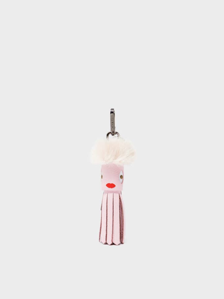 Callie Marie Mayne - Parfait Pink Leather and White Faux Fur for wholesale by Min & Mon