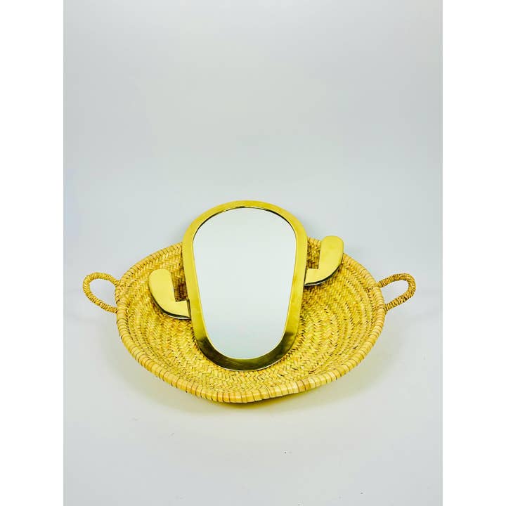 Mikwi - Wholesale Wall Mirror - Moroccan CACTUS Mirrors (Brass), Brass Mirror Wholesale 2