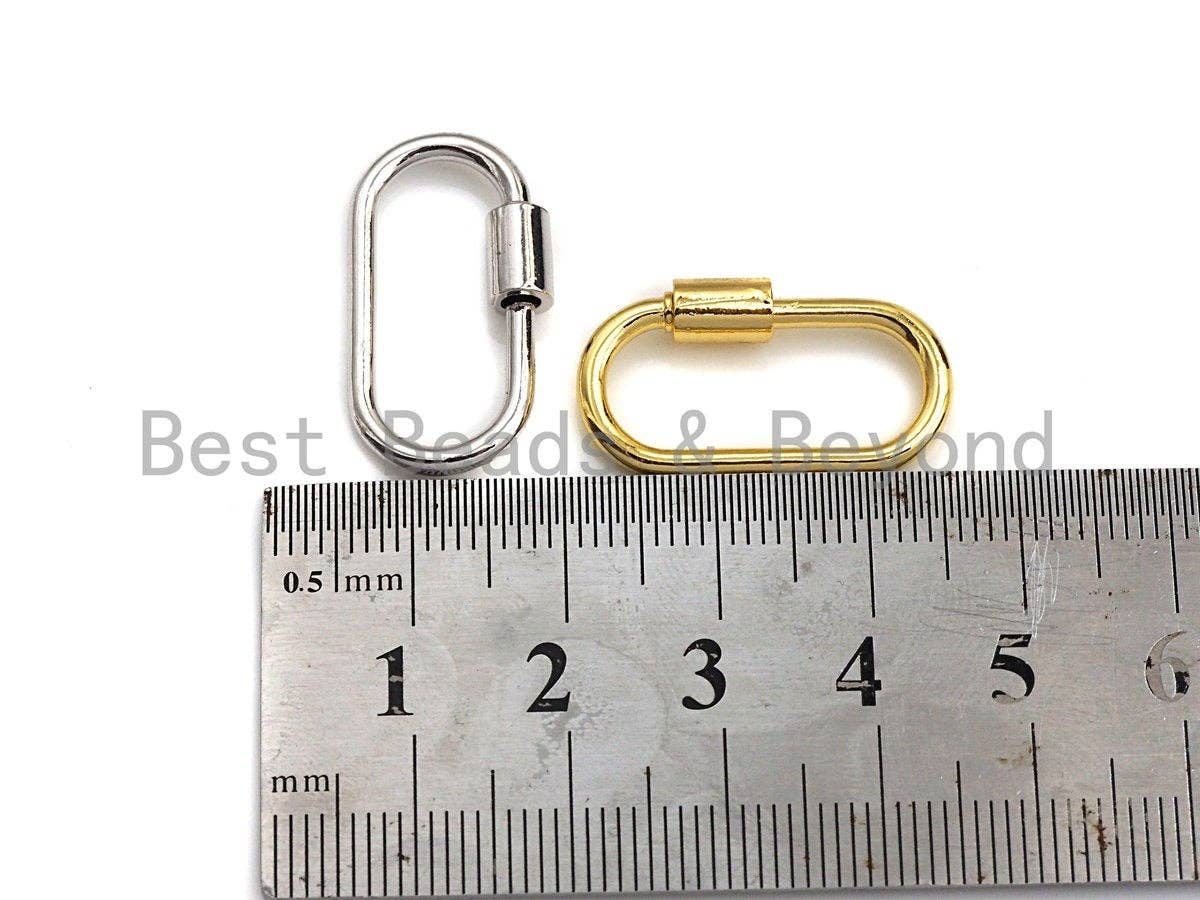 BestBeads&Beyond - Wholesale Clasp - Oval Shape Carabiner Clasp for Jewelry Making4