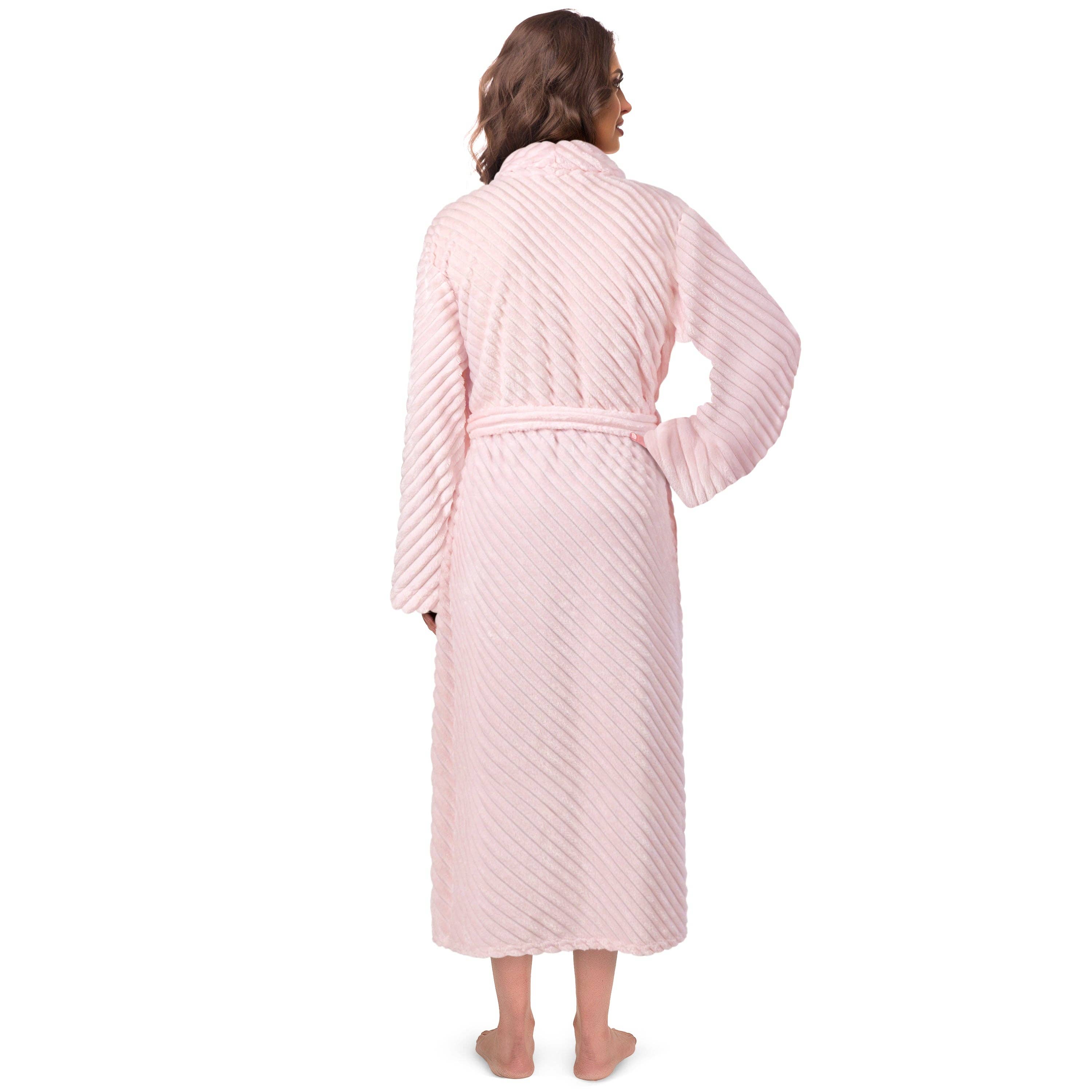 Pavilia - Wholesale Robe - Women's - Women's Ribbed Fleece Robe36