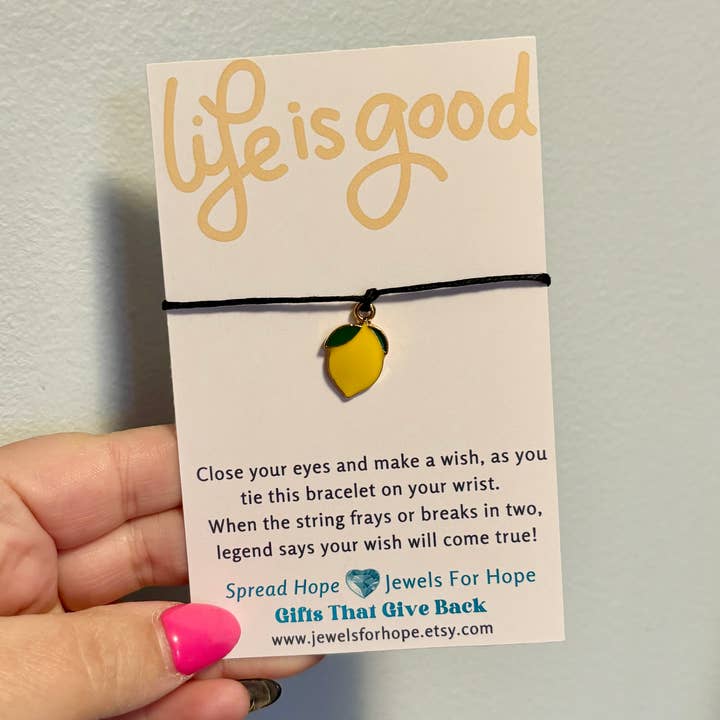 Jewels For Hope - Vente Bracelets à breloques/pendentifs - Bracelets de souhaits inspirants Surprise Set - Petits articles cadeaux12