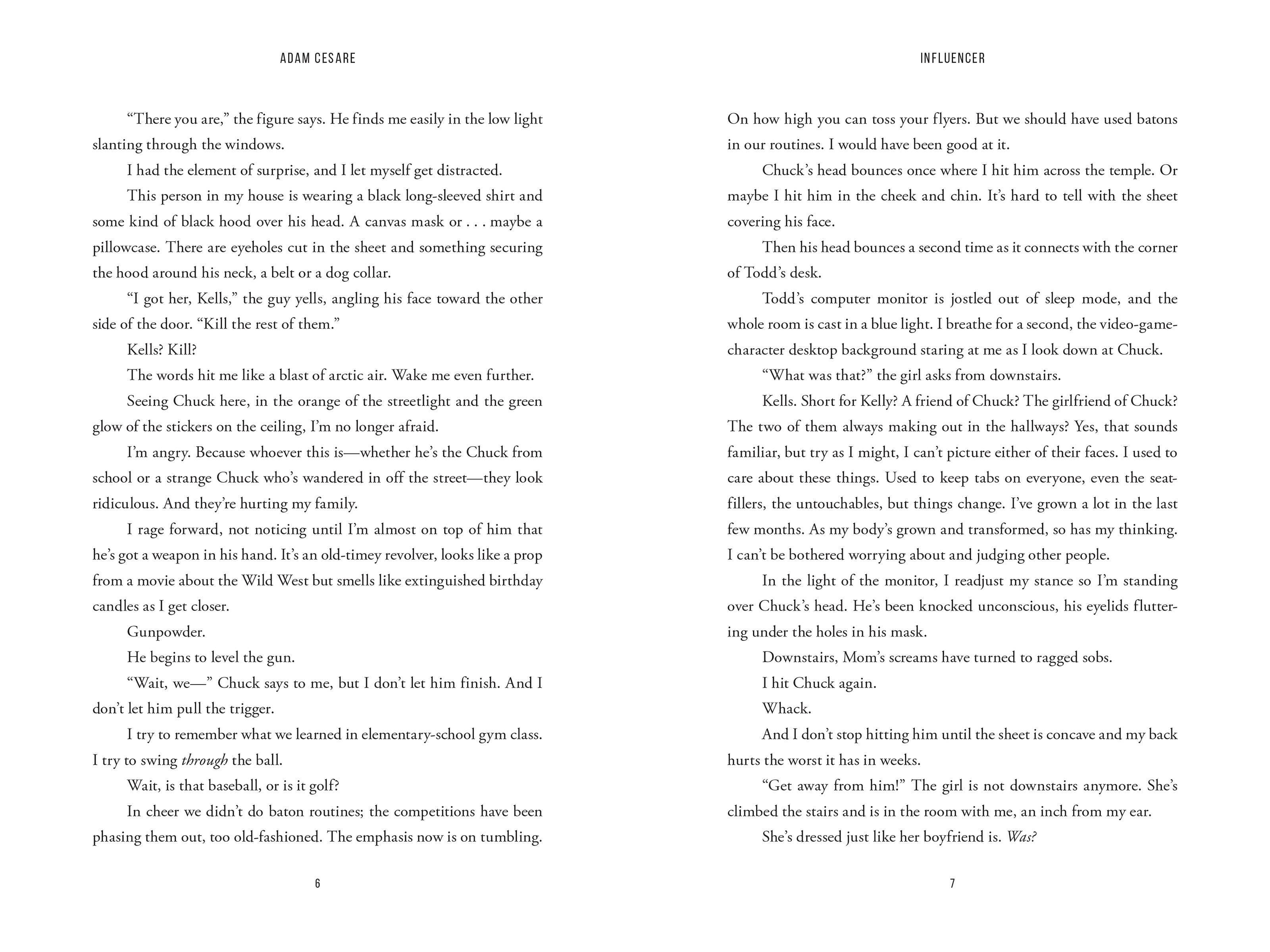 Hachette Book Group - Wholesale Thriller & Suspense - Influencer by Adam Cesare5