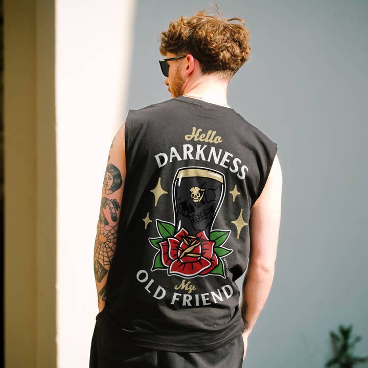 Hallo Dunkelheit Ärmelloses T-Shirt (Unisex) für den Großhandel von Broken Society