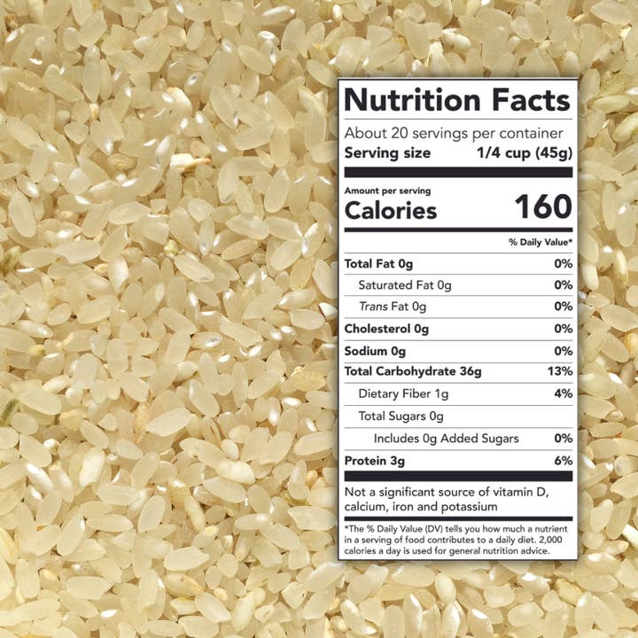 Chico Rice - Wholesale Rice - Bulk Bag of Chico Rice California Japonica (18 lbs)