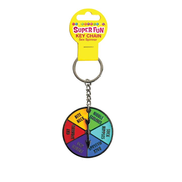 Little Genie Productions - Wholesale Gag Gift/Novelty Gift - Super Fun Key Chain, Sex Spinner