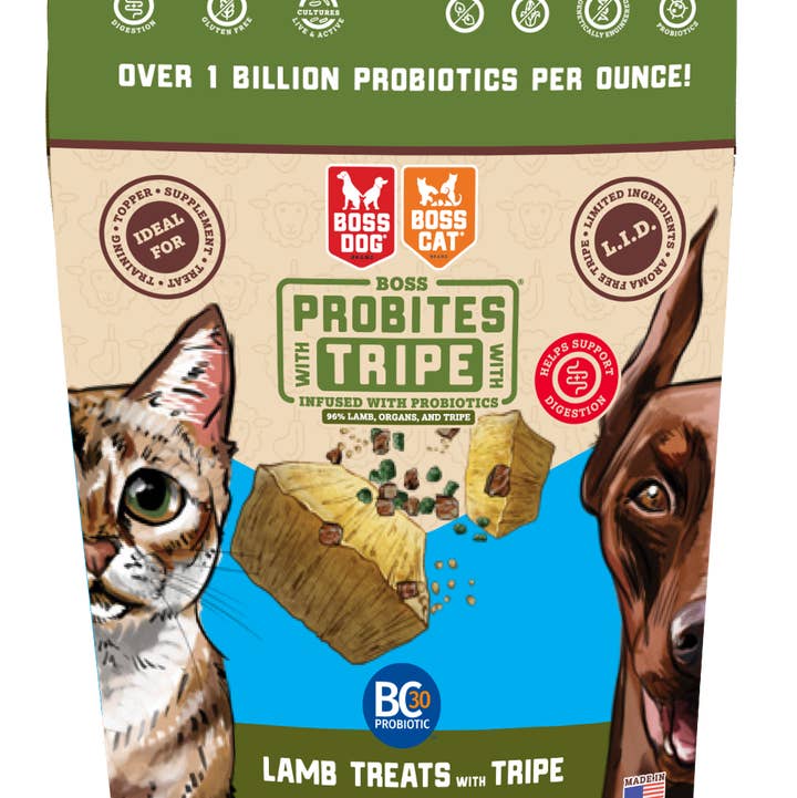 Boss Dog & Boss Cat Probites W/ Tripe- Lamb (3oz) for wholesale by BOSS DOG BRAND, INC.