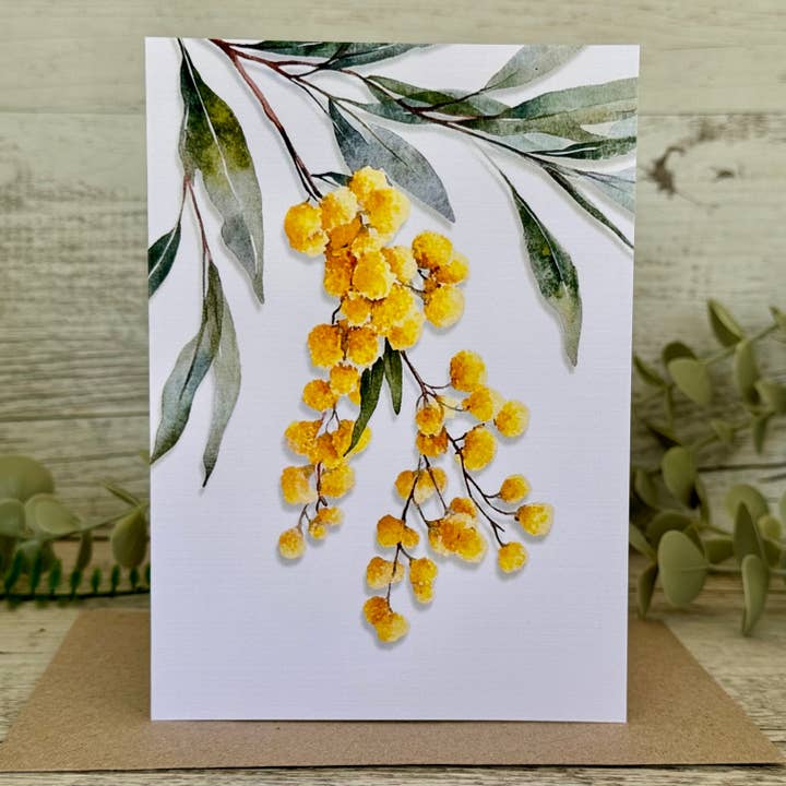 Scattered Seed Co - Wholesale Everyday greeting card - AUSTRALIAN FLORALS Single Stems Blank cards set of 4 - Set A3