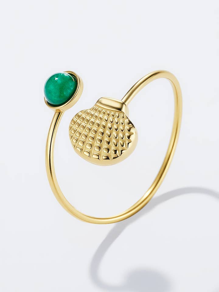 Stainless steel ring 424RX191 for wholesale by BYREN | ÉLINE L'ATELIER