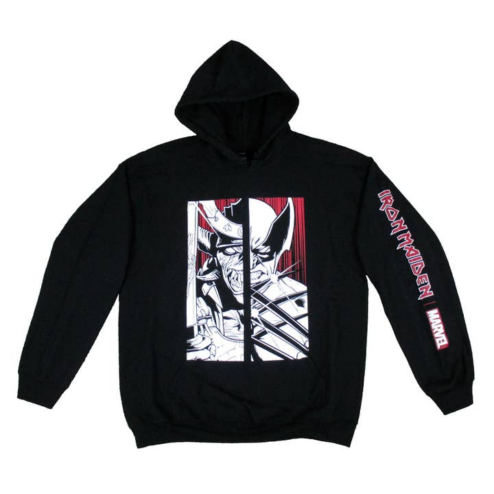 Rockabilia - Wholesale Hoodie - Unisex - Iron Maiden Eddie & Wolverine Pullover Hooded Sweatshirt1