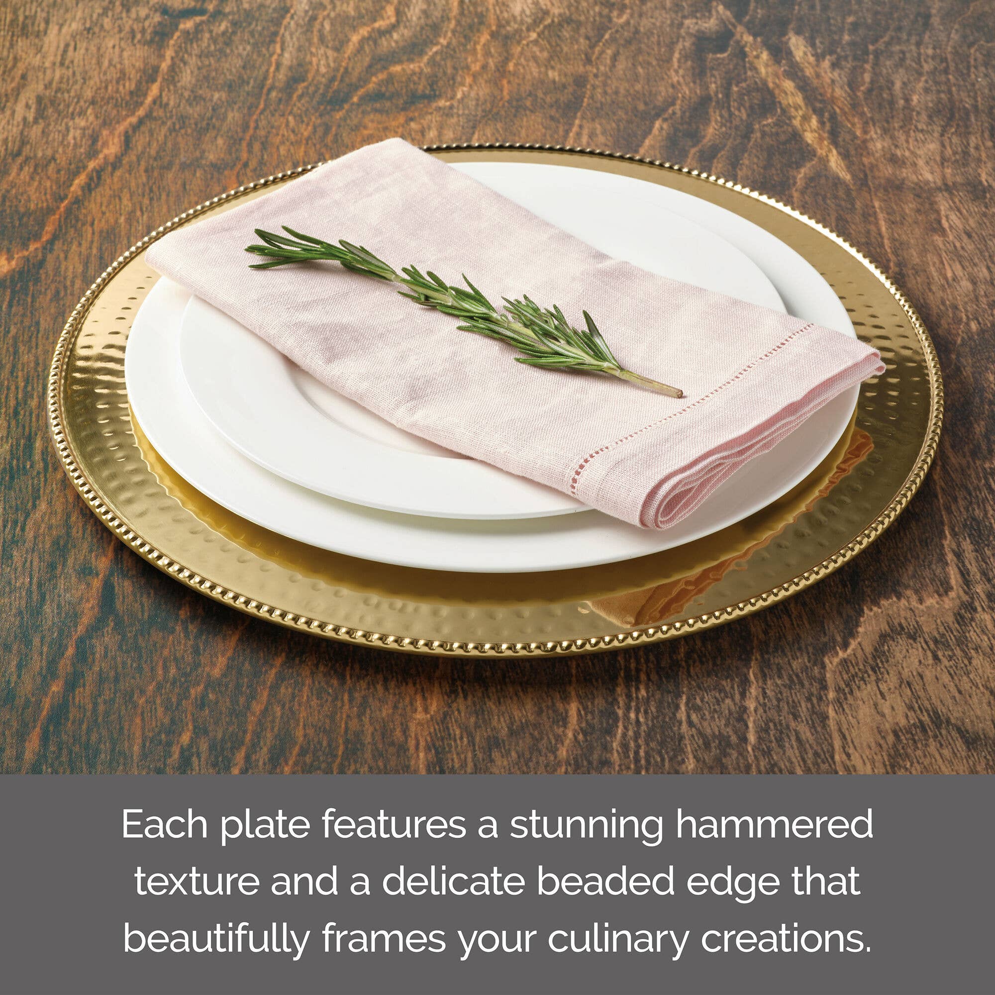 Lifetime Brands Silverwarehouse - Wholesale Charger Plate - Mikasa Set of 4 Gold Finish Charger Plates5