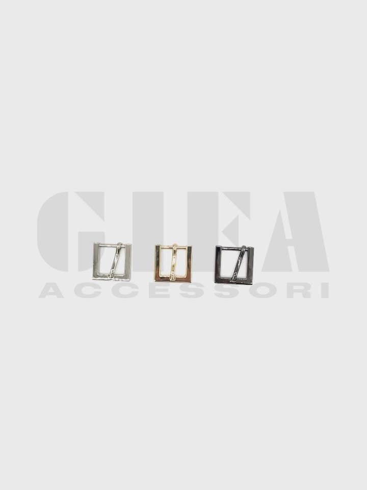 Gifa Accessori - Wholesale Shoe Jewelry - Women's - Square buckle 2 cm art 03054