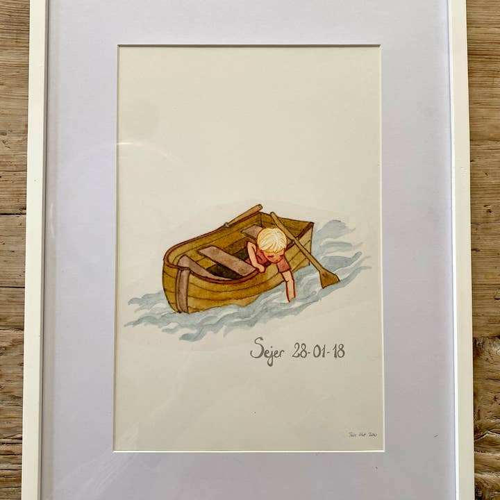 Tall Hat Tales - Wholesale Poster - Plakat A4 Jolle med dreng1