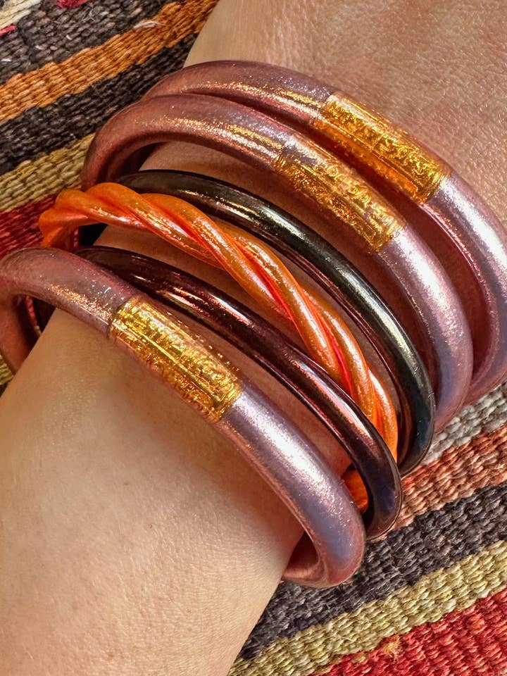 Single Luxe Thai Buddhist Temple Bracelets, Mantra Bangle for wholesale by Woman Shops World