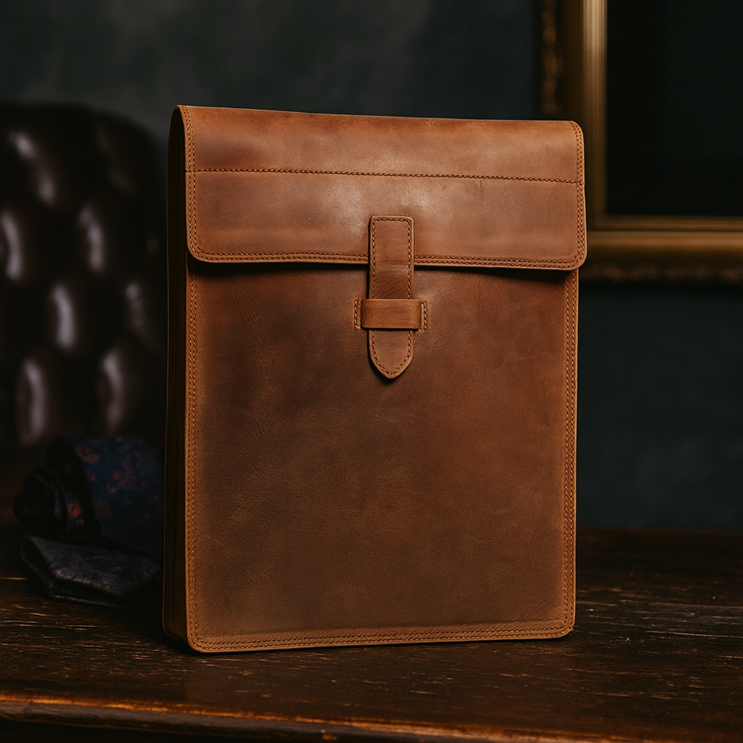 Hides - Venta al por mayor Maletín - Hombre - Bolso de cuero marrón silla minimalista tipo bandolera Montreal15