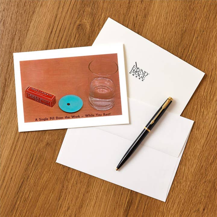 Found Image Press – wholesale Kontorsmateriel/Notecard Set – Gratulationskort BP-31 Lane's Laxerande Piller