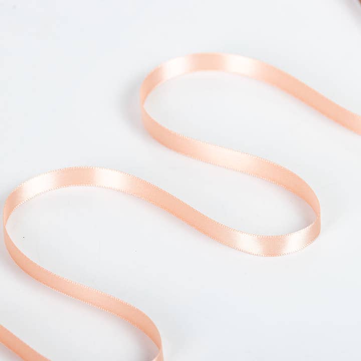 Little Ribbon Shop - Wholesale Ribbon - Gift Wrapping - Apricot 36 Double Faced Satin Ribbon 100-Yard Roll