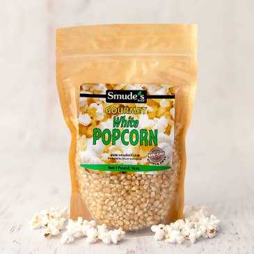 Maïs soufflé blanc Gourmet de la marque Smude's, 1 lb pour la vente par Smude's Brand