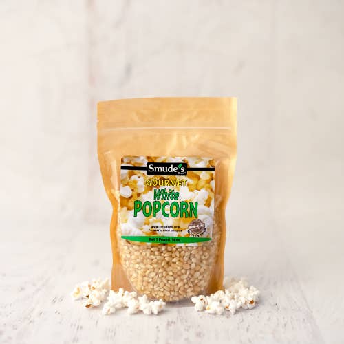 Smude's Brand Gourmet White Popcorn - 1 lb. for wholesale by Smude's Brand