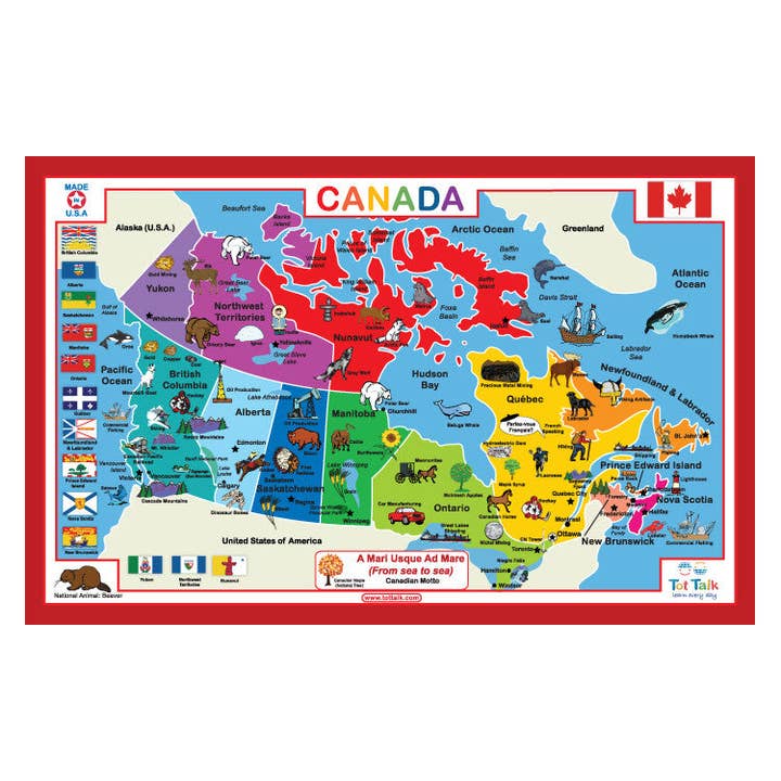 Tot Talk, Inc. - Wholesale Platemat - Kids & Baby - Canada Placemat