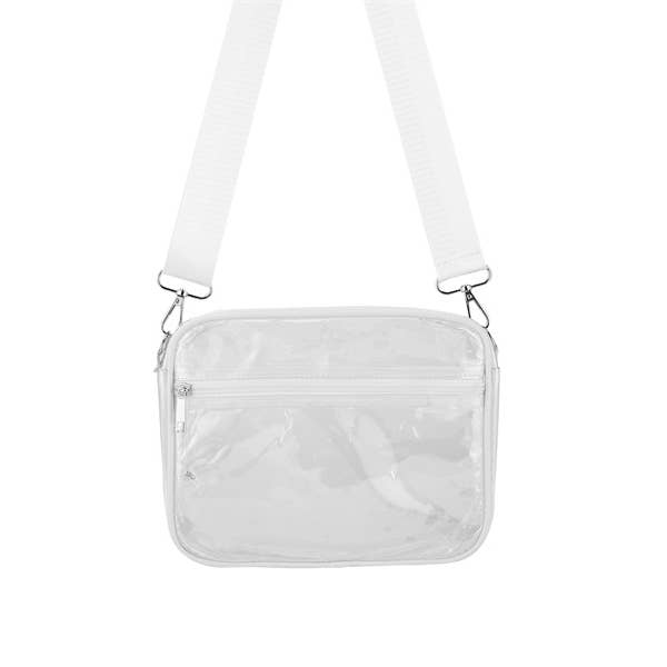 Nima Accessories Inc - Wholesale Crossbody Bag - Women's - Ladies Clear see Thru Crossbody Fashion Handbag