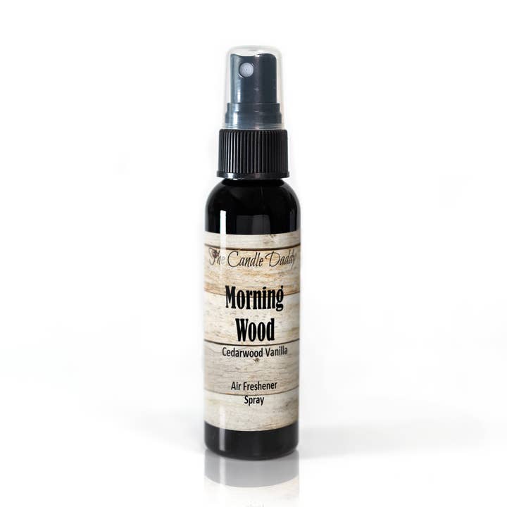Morning Wood 2fl Oz Air Freshener Spray Cedarwood Vanilla for wholesale by The Candle Daddy