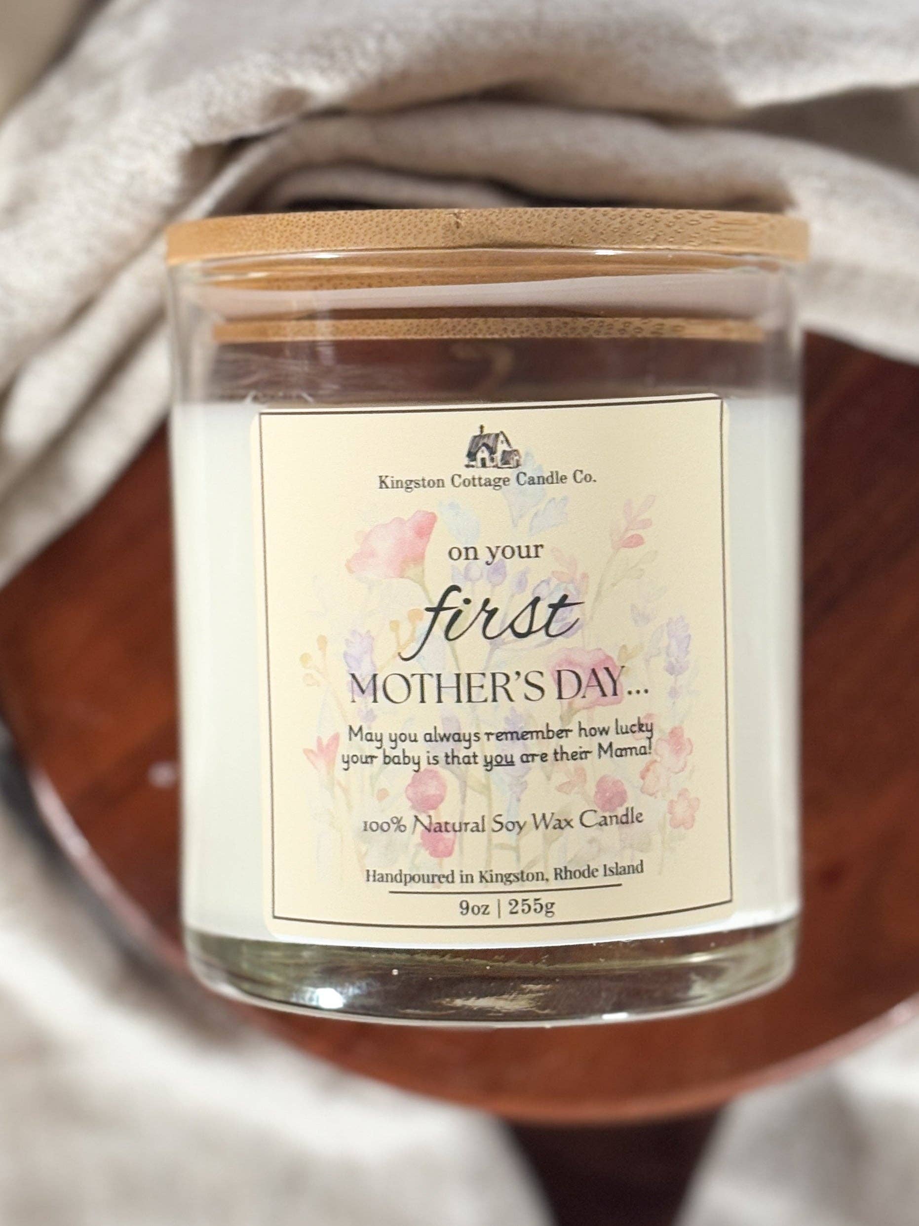Kingston Cottage Candle Co. - Wholesale Jar/Filled Candle - On Your First Mother’s Day Candle2