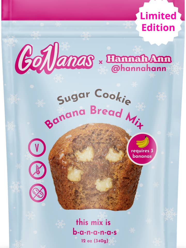 Sugar Cookie Banana Bread Mix for wholesale by GoNanas