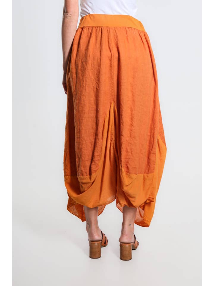 TINA Stephens Italy/Tees By Tina - Wholesale Skirt - Women's - Brenna Cotton/Linen Bunched Pocket Skirt (SL102W)23