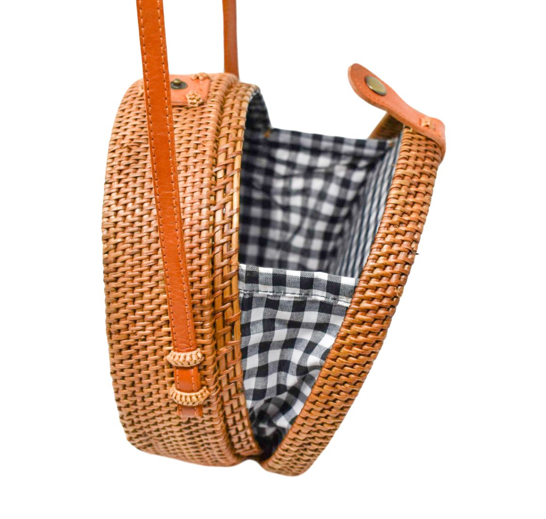 POPPY + SAGE - Wholesale Crossbody Bag - Women's - Camilla Round Rattan Bag - Natural3