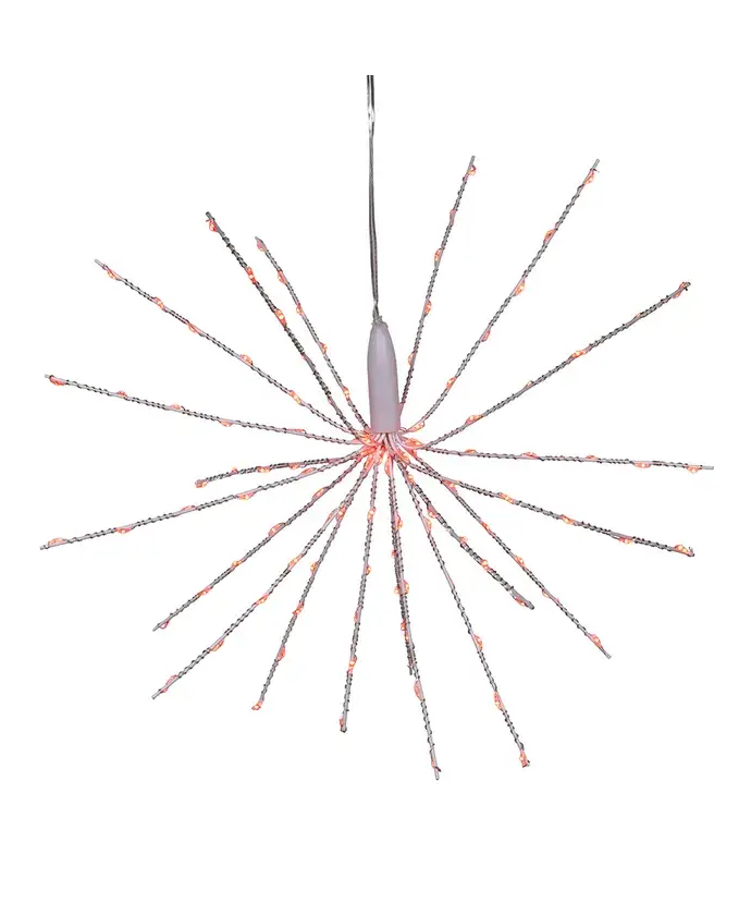 Kurt S. Adler, Inc. - Wholesale String Lights - 12" 3D Starburst Lights W/120 Red Led0