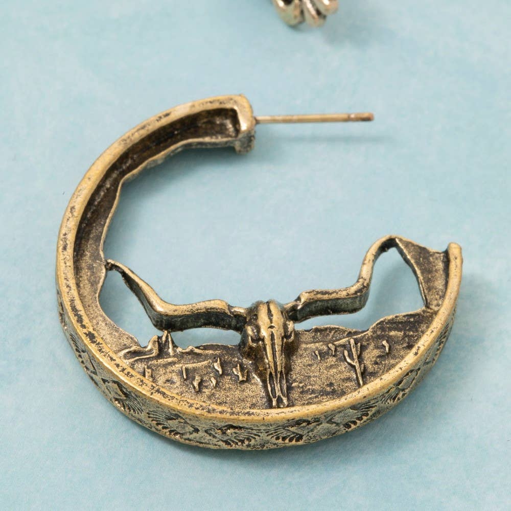 Fame Accessories - Wholesale Dangle Earrings - Assorted Western Five Pair Earrings Set2