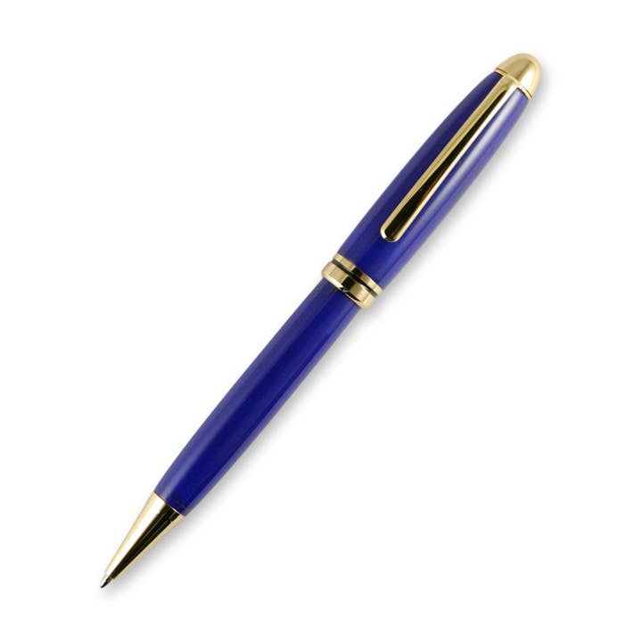 Mørk Lapis TrustOne Designer 24k guld Twist Pen for engroshandel hos Woodnotch