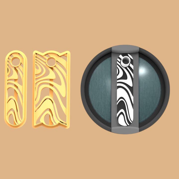 Cortador de Topo Stanley com Estampa de Zebra Abstrata por atacado de Roussell Prints and Demand LLC