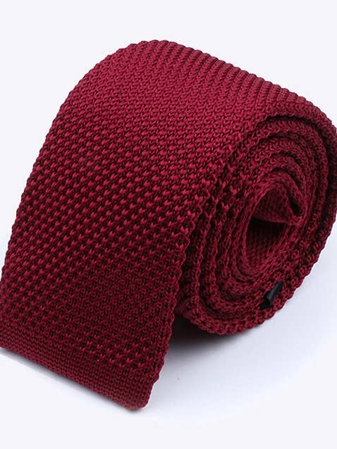 Red Tie No. 1 Men's Knit "Léon" for wholesale by Unipap's