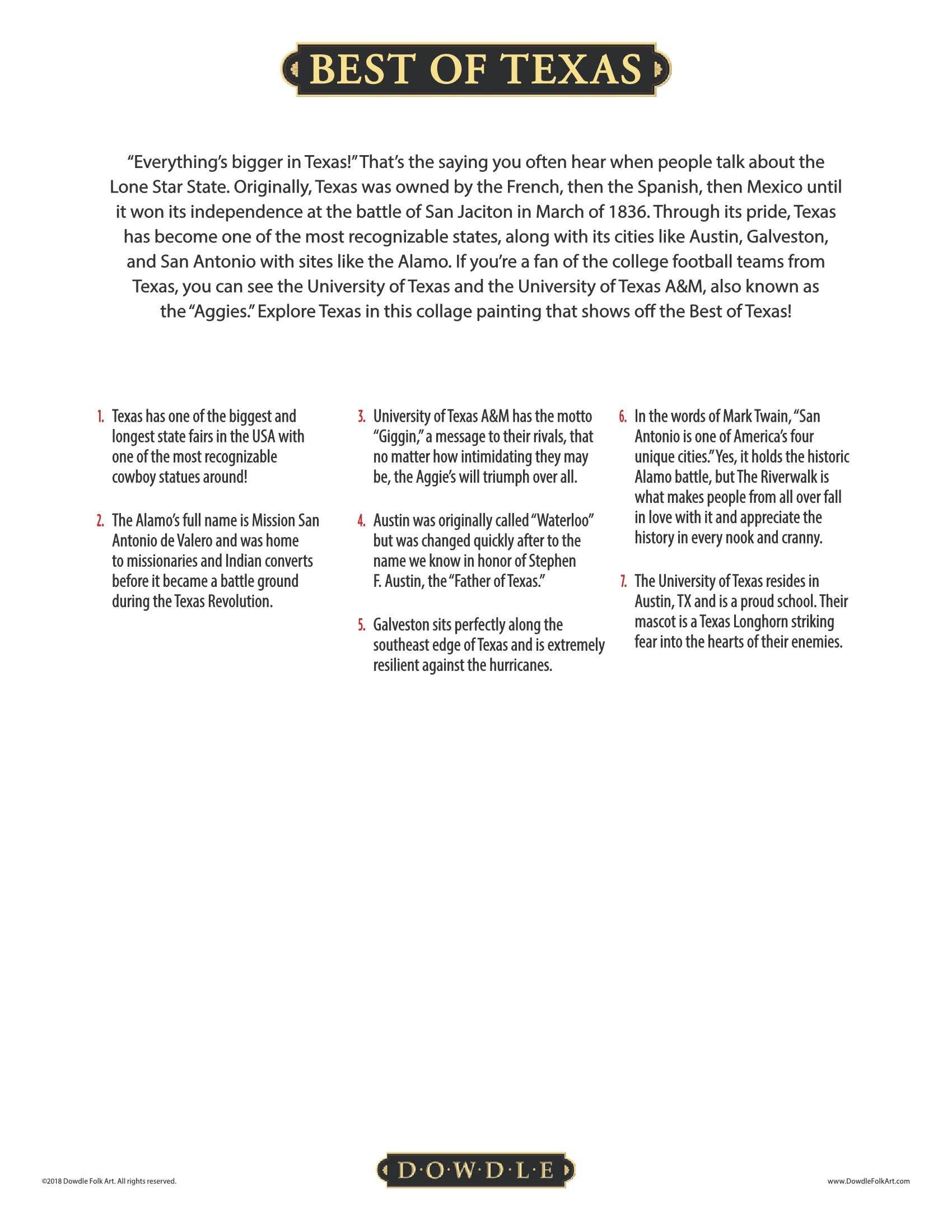 Boardwalk Puzzle Company - Wholesale Puzzle - Adult - Best of Texas - 100 Piece3