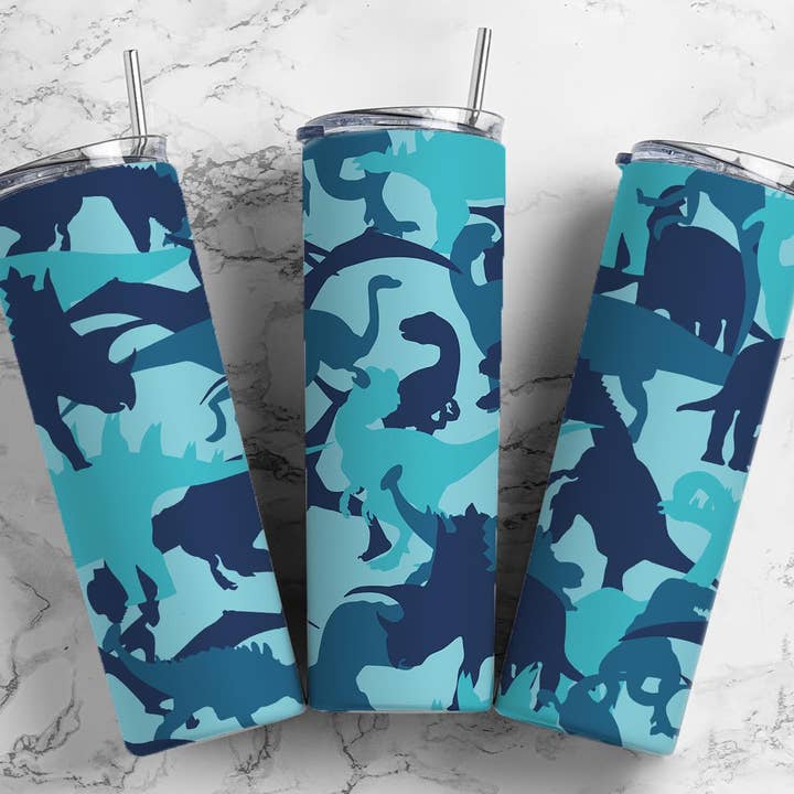 Gobelet à collage de dinosaures pour la vente par Wicked Flower Creations