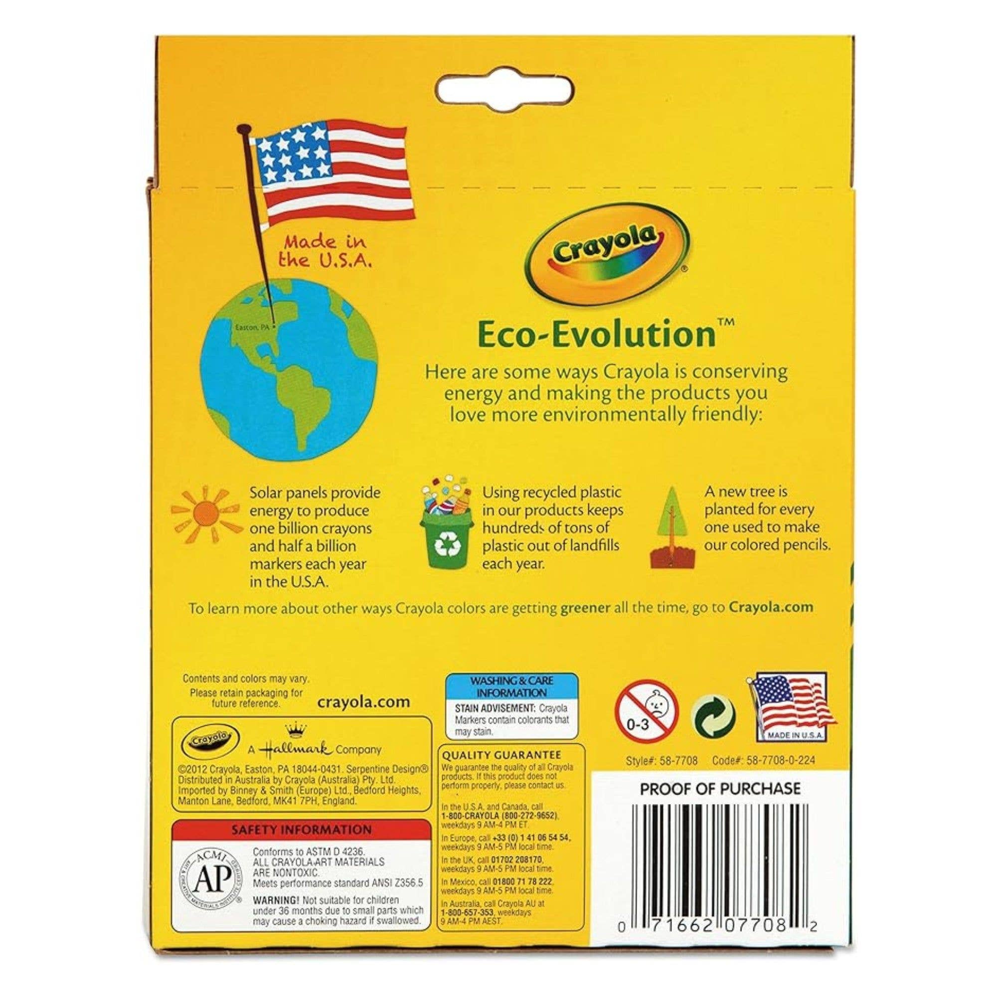 First Choice Buying - Vendita all'ingrosso Pennarelli - Bambini e neonati - Pennarelli a Punta Grossa Crayola Colori Classici, Confezione da 81