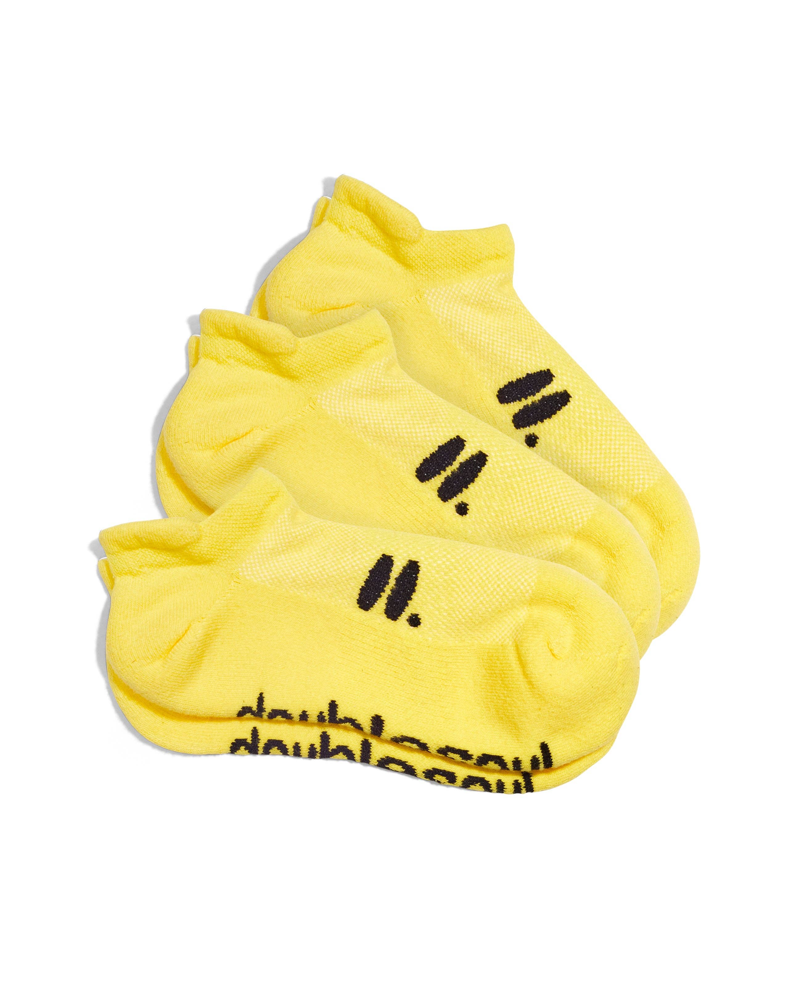 doublesoul – wholesale Socks – Unisex – Low 3 Pack Solid25