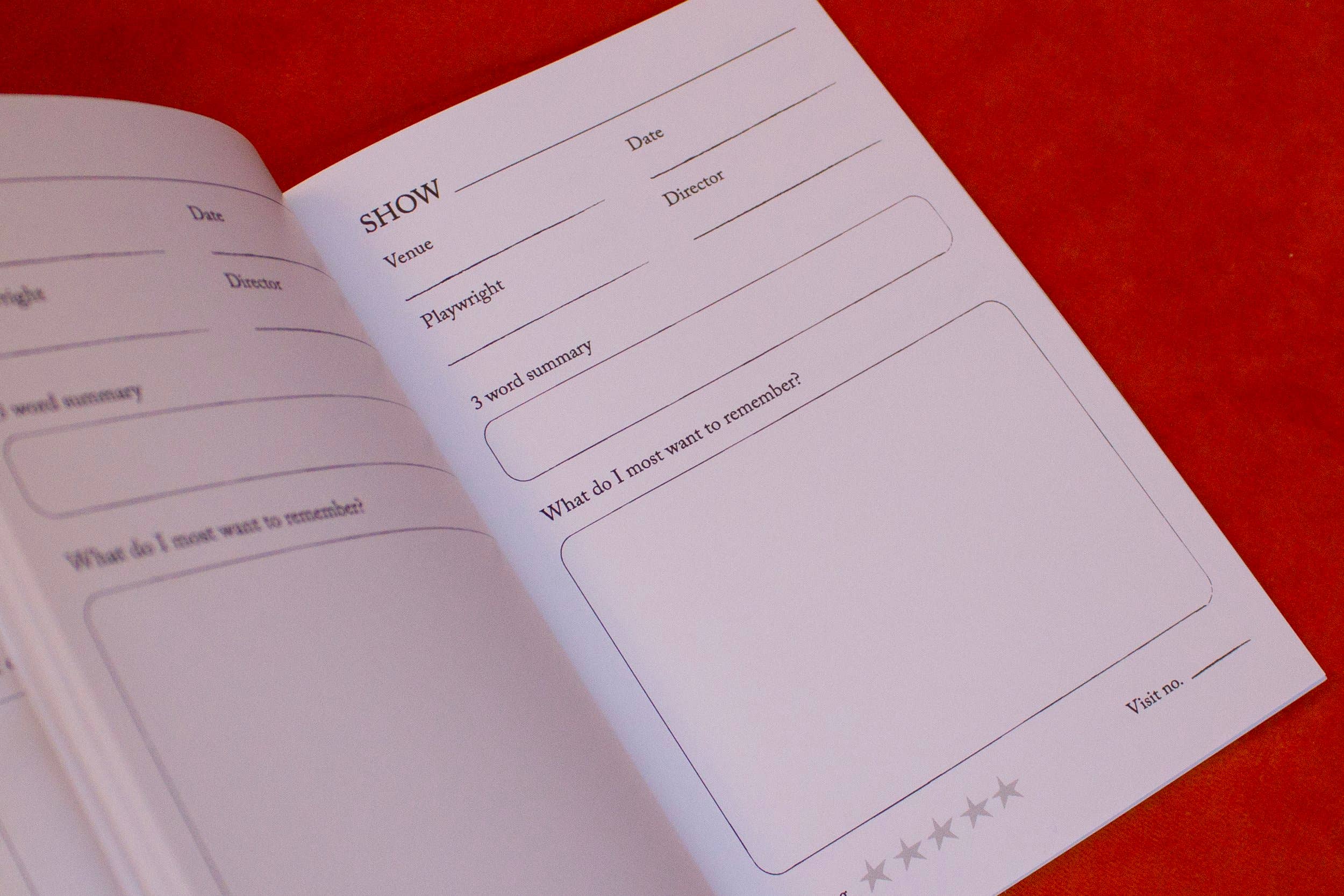 Mink - Wholesale Notebook - Remember Me: A Theatre Diary8