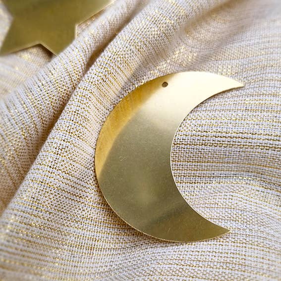 Delphine Plisson - Wholesale Dimensionele/3D-muurkunst - Messing maan, mini of klein formaat