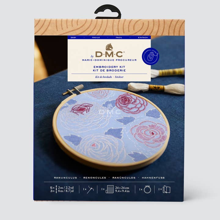 Ranunculus - DMC - Embroidery Kit for wholesale by The DMC Group